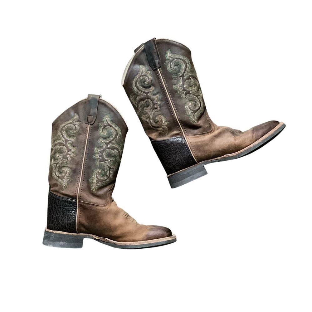Old West Embroidered Cowboy Boots: 80s, 90s, Y2K